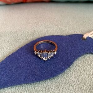 Chloe + Isabel Crystal Baguette Ring - Size 6
